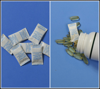 Ethylene absorbing sachets, filters and films
